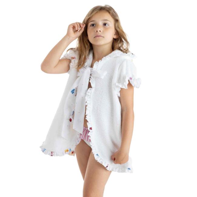 Poncho Meia Pata Girls Cupcakes