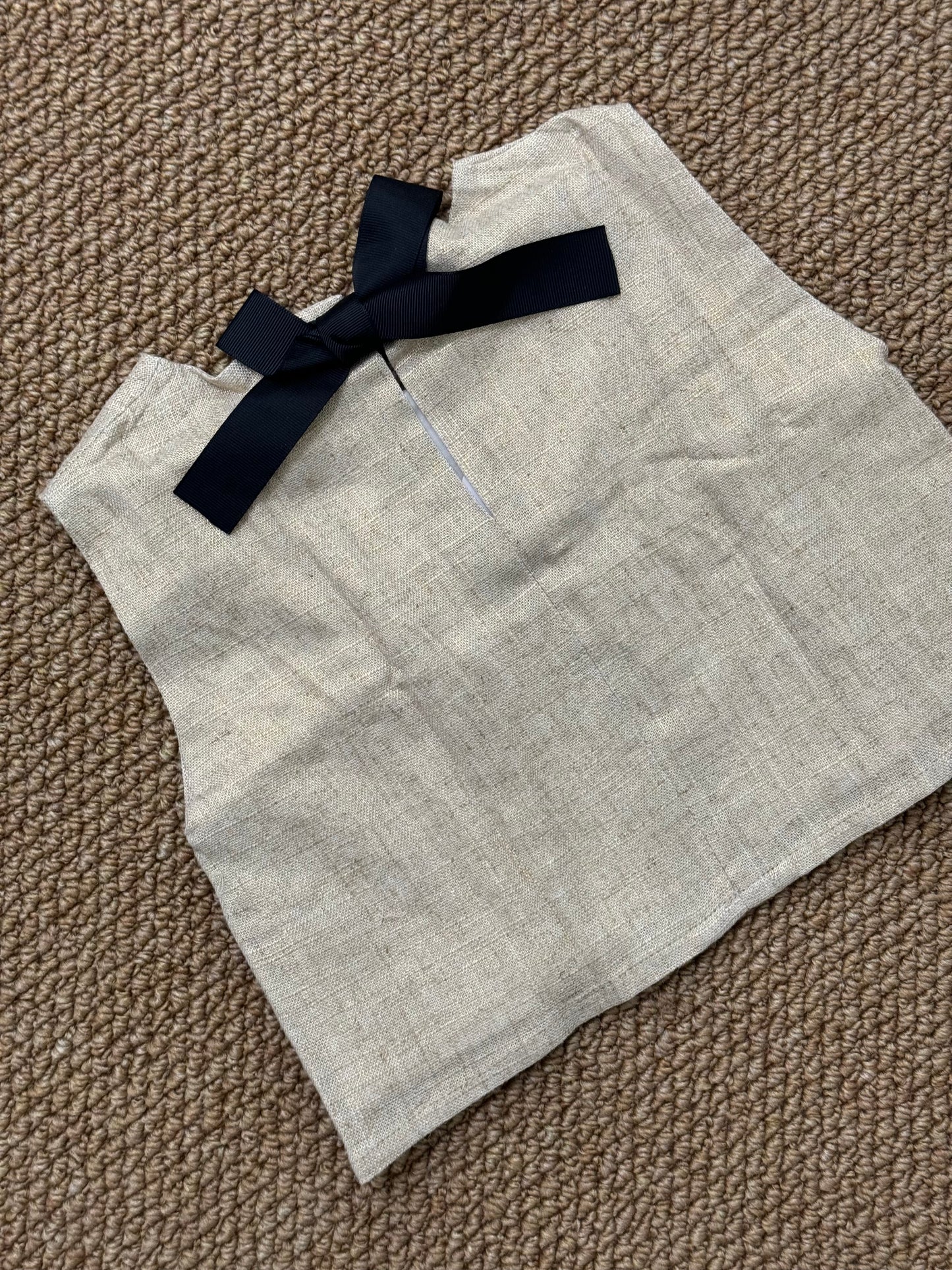 Completo in misto lino color oro