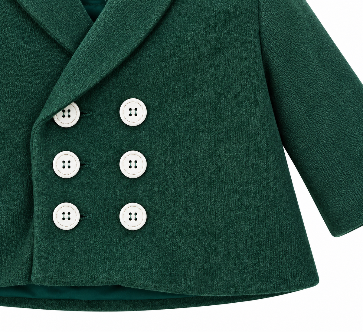 Cardigan doppiopetto Edwaerd verde