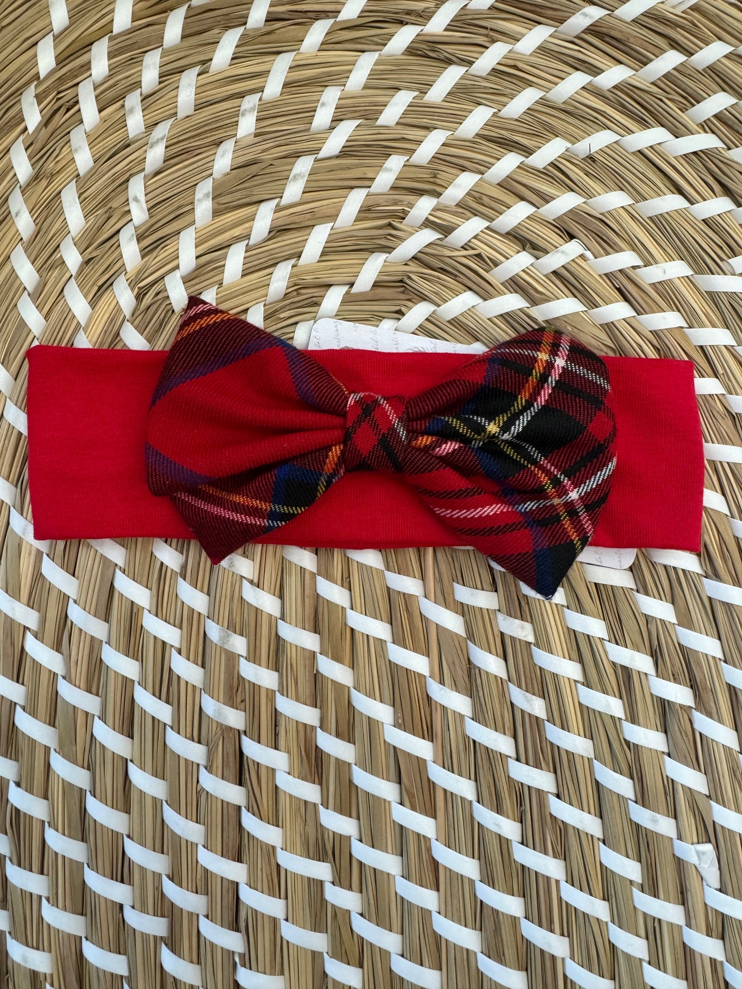 Fascia per capelli tartan