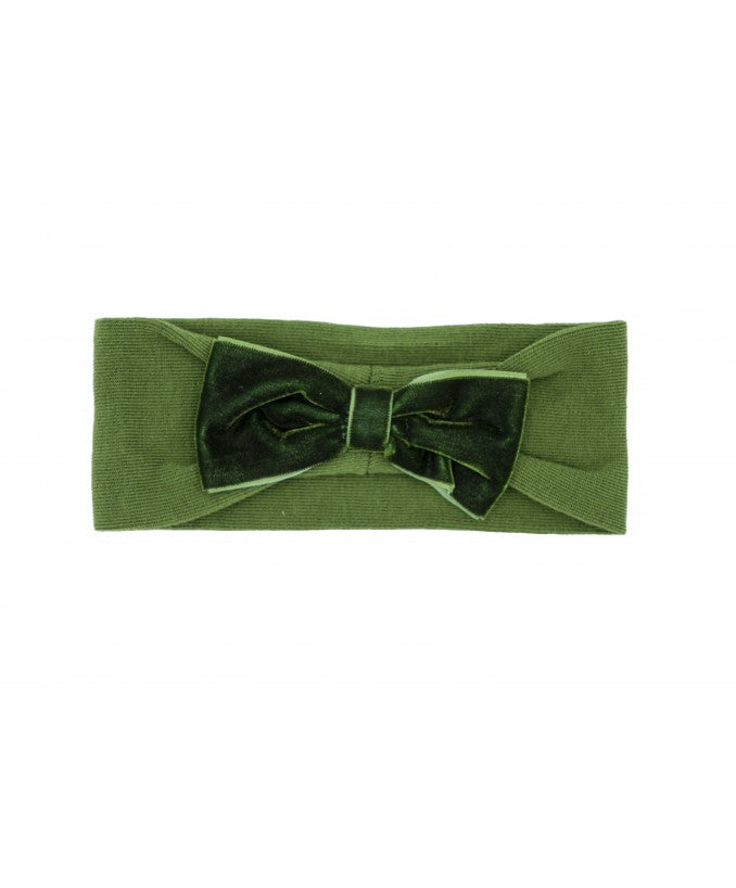 Fascia Elasticizzata con Maxi Fiocco in Velluto