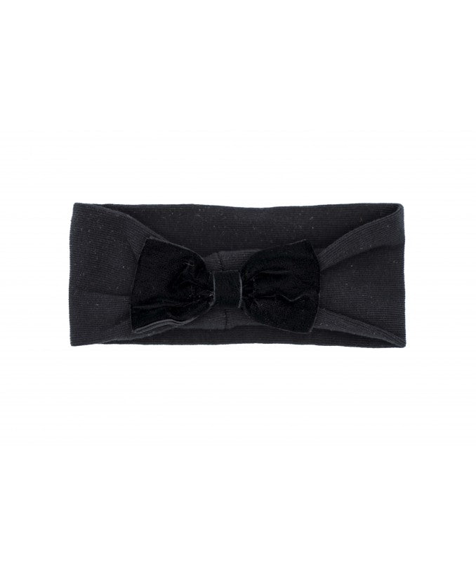 Fascia Elasticizzata con Maxi Fiocco in Velluto
