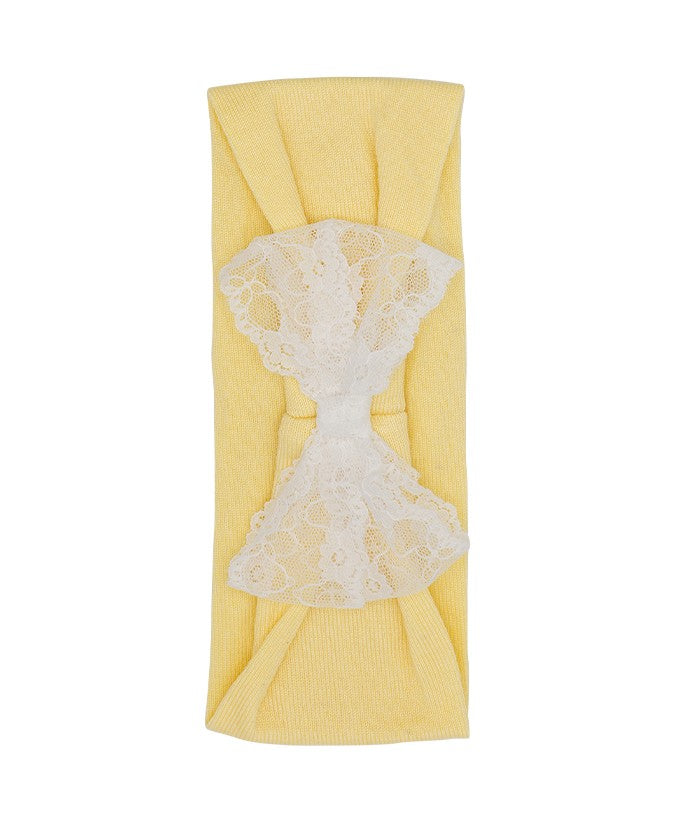 Fascia per Capelli con Maxi Fiocco in Pizzo