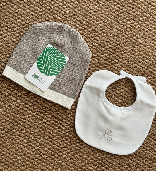 Box teddy cappellino e bavetta