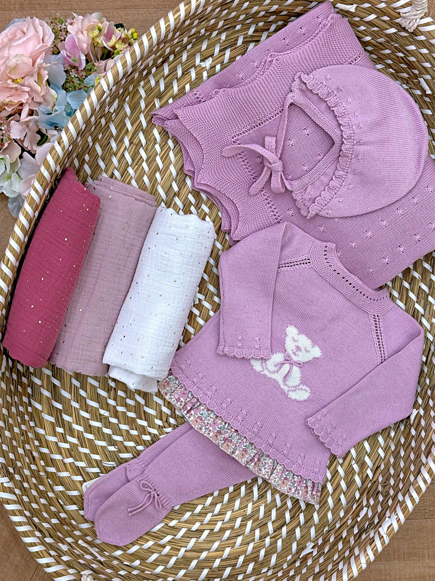 Completo teddy lillac