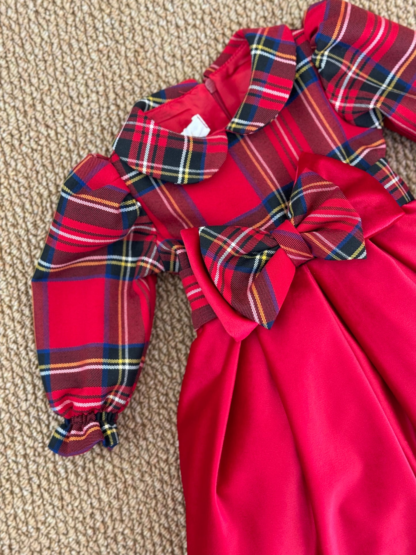Abito noel tartan e red velvet
