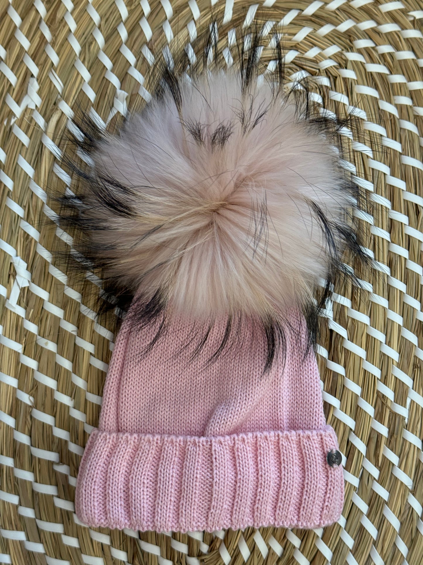 Cappello lana pink baby