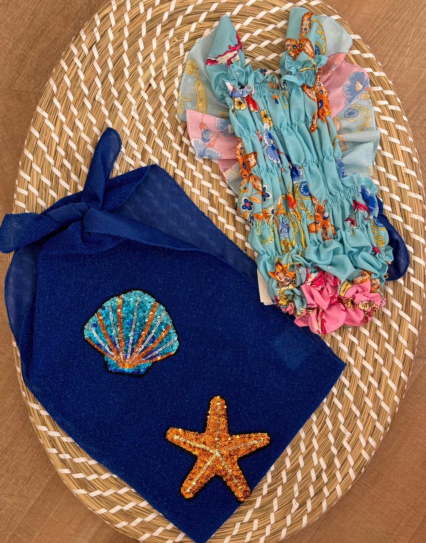 Costume Intero Con Pareo Sirena