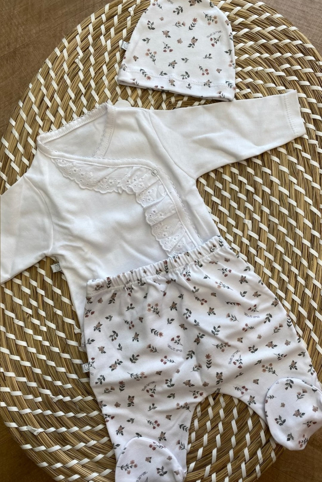 Completo Clinico ROSE 3 pezzi Cotone TODO AMOR