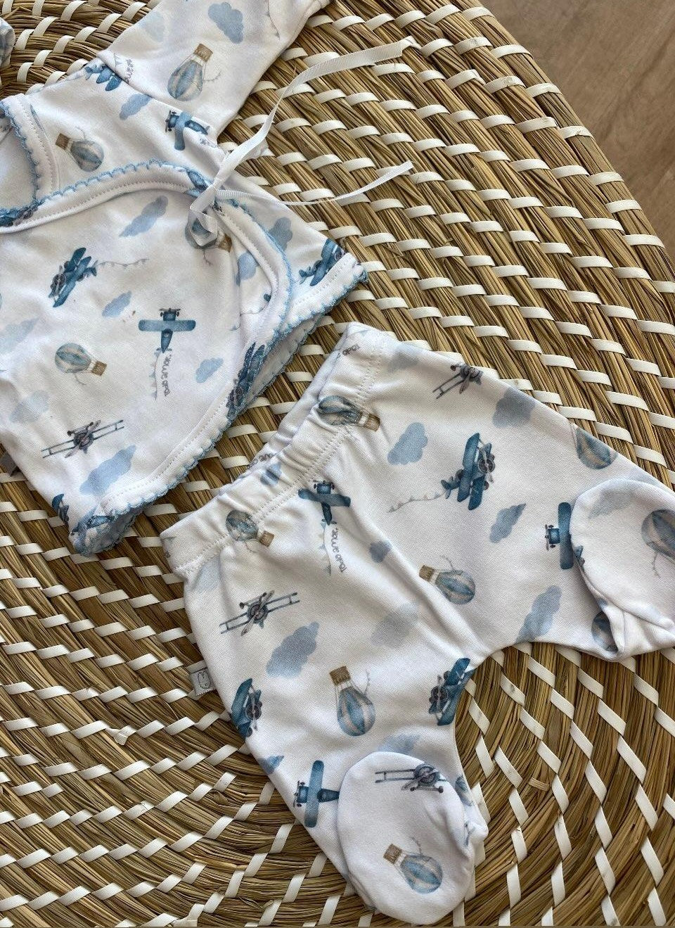 Completo Clinico PREMATURI Mongolfiera 3 pezzi Cotone TODO AMOR