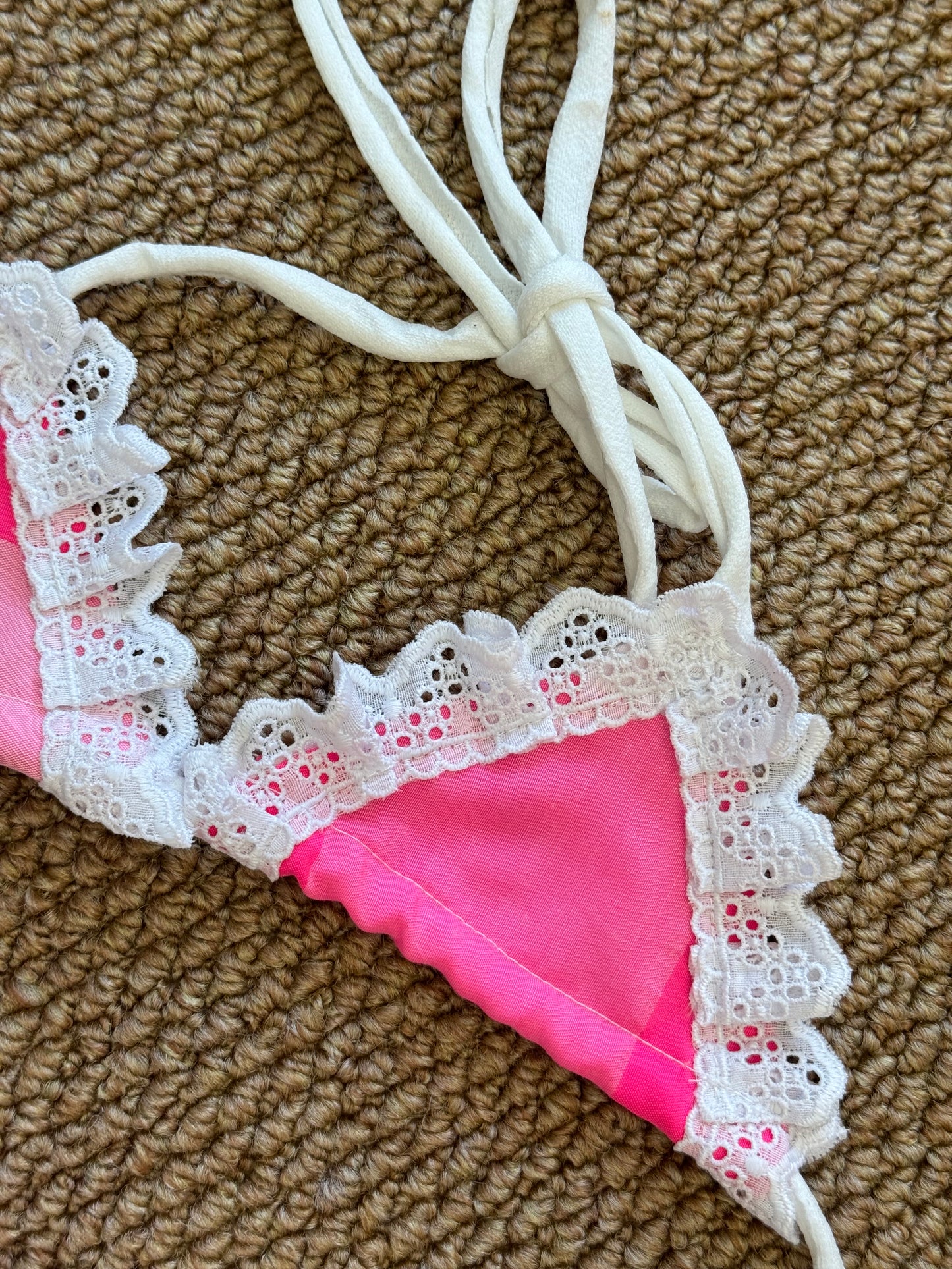 Costume bikini più pareo big buble Fucsia