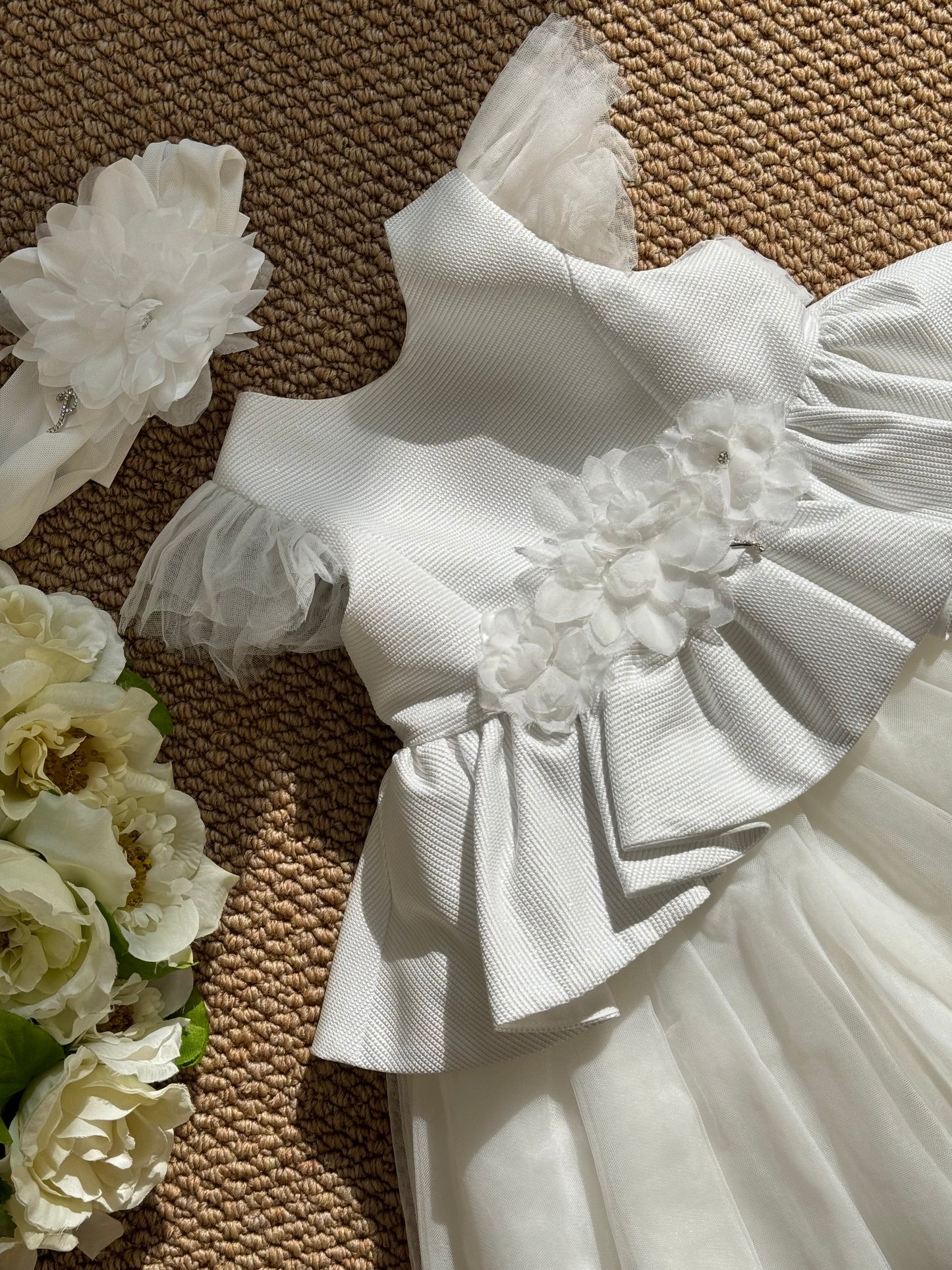 Abito Camilla Con Fascia in Tulle