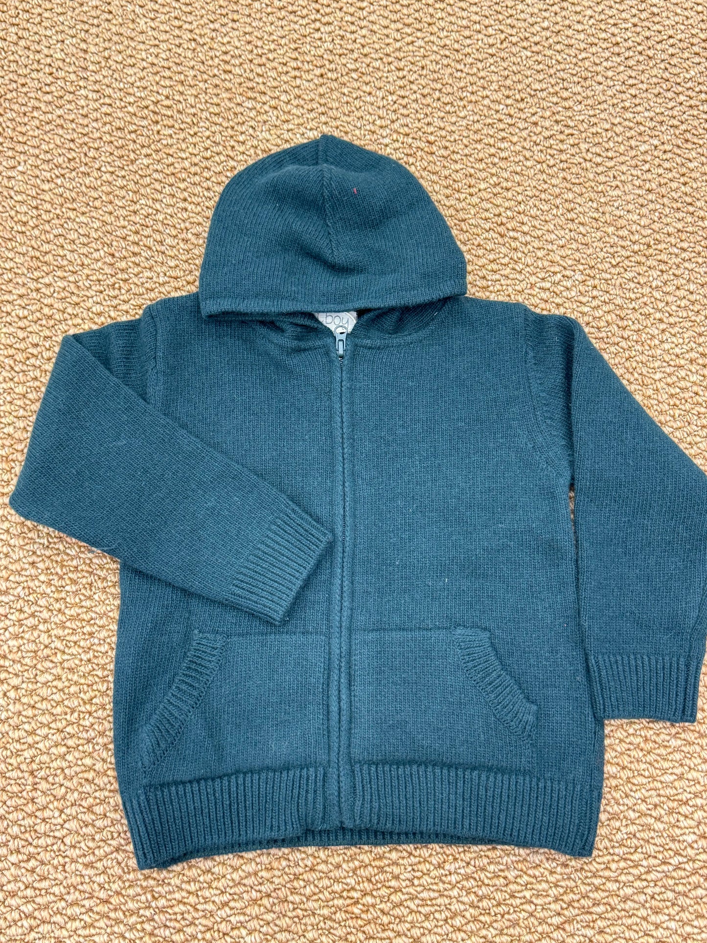 Cardigan in lana con zip