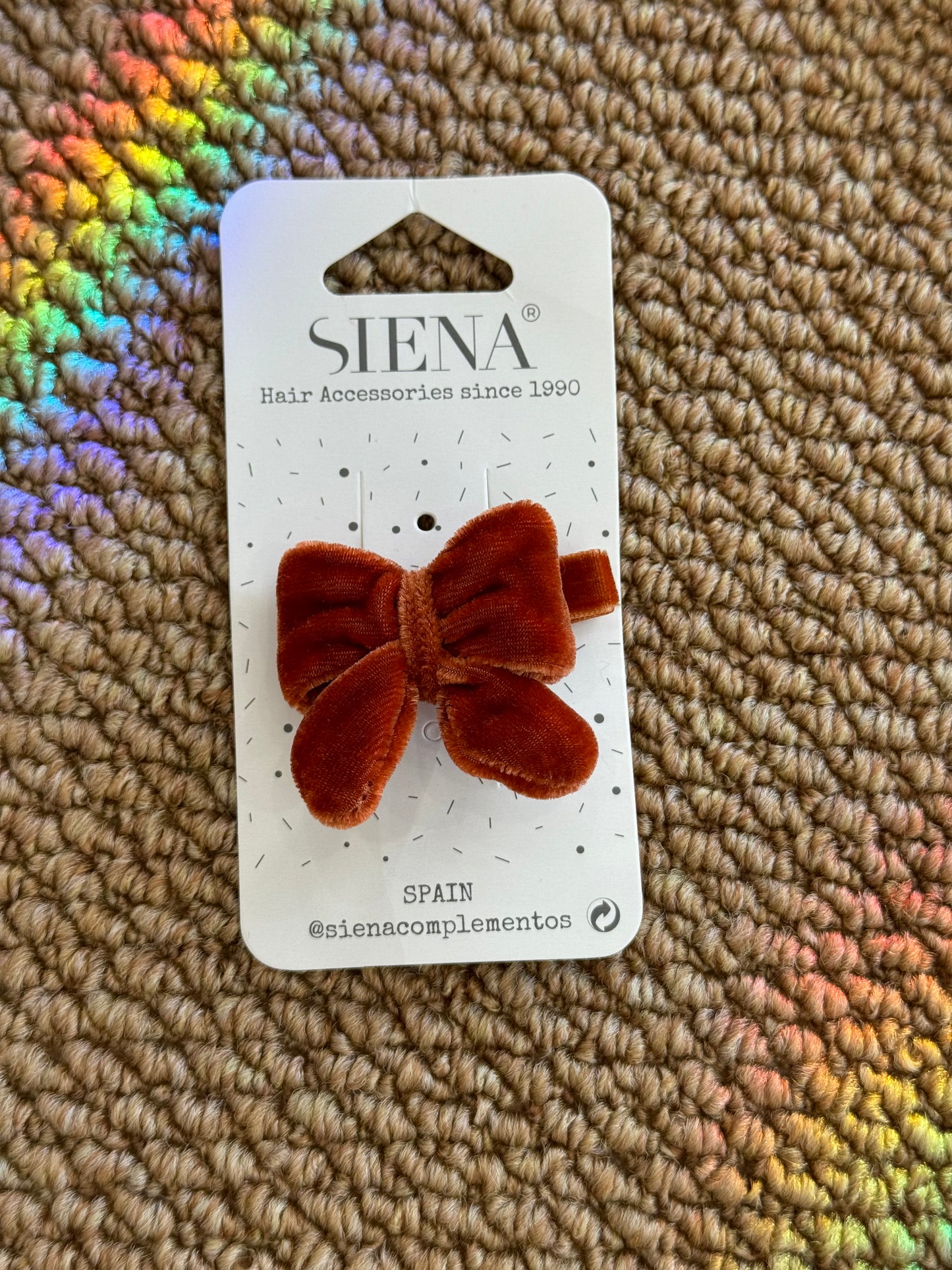Mollettina fiocco bomb velvet