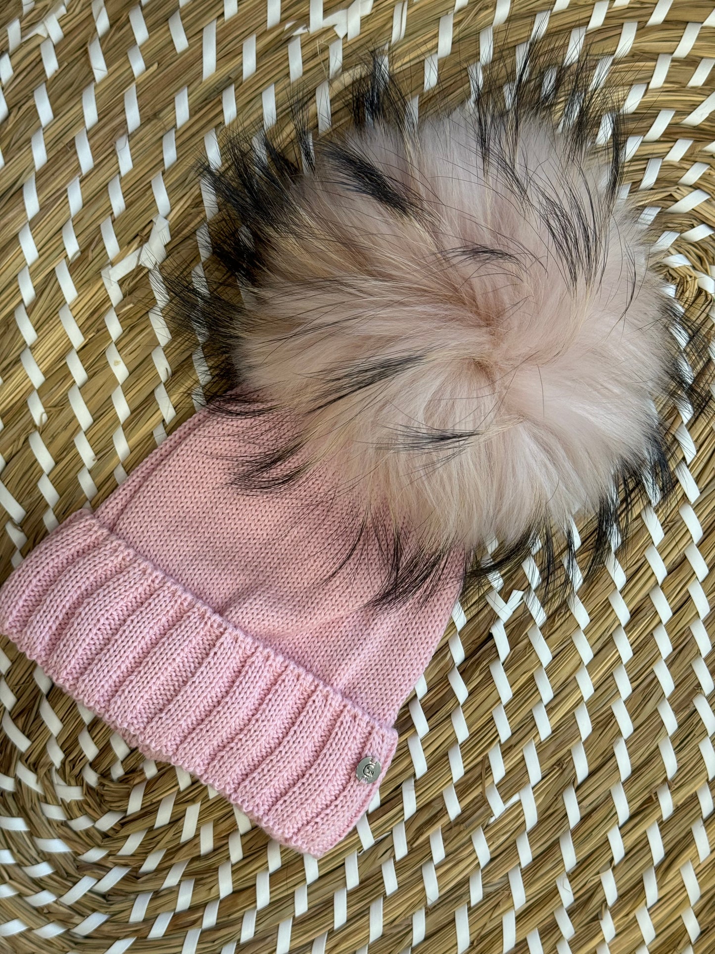 Cappello lana pink baby
