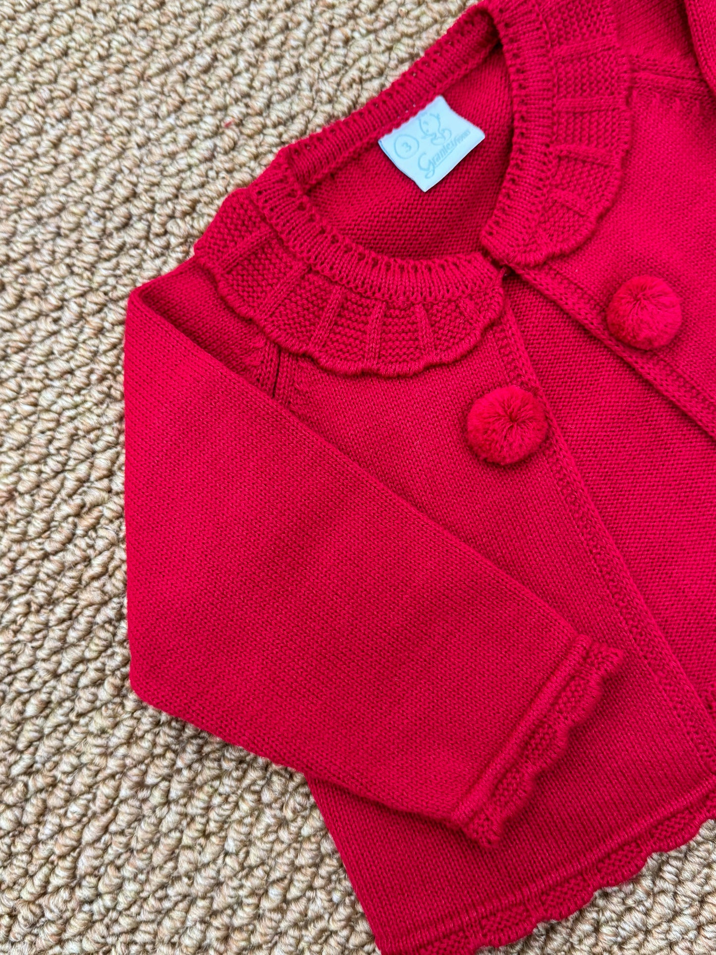 Cardigan ponpon unisex