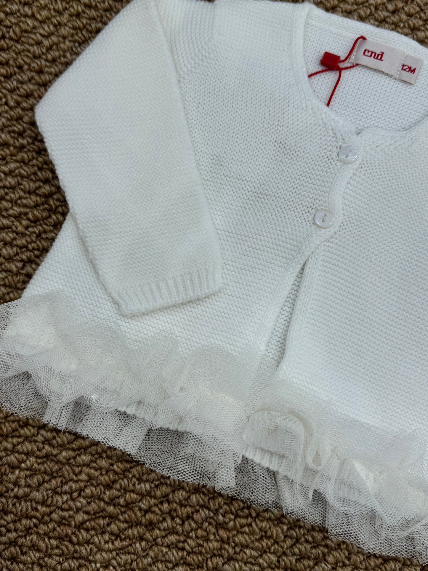 Cardigan con tulle condor