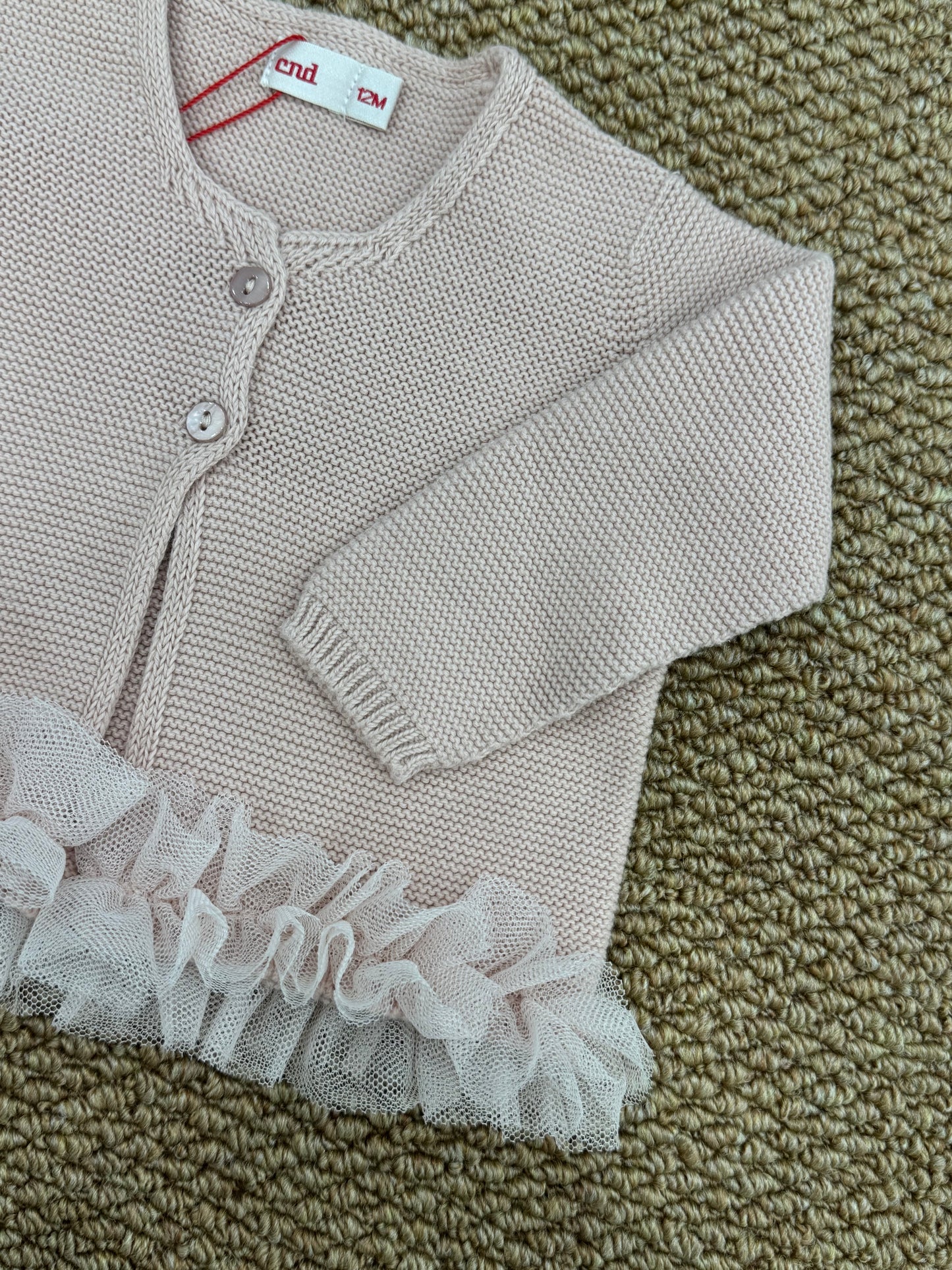 Cardigan con tulle condor