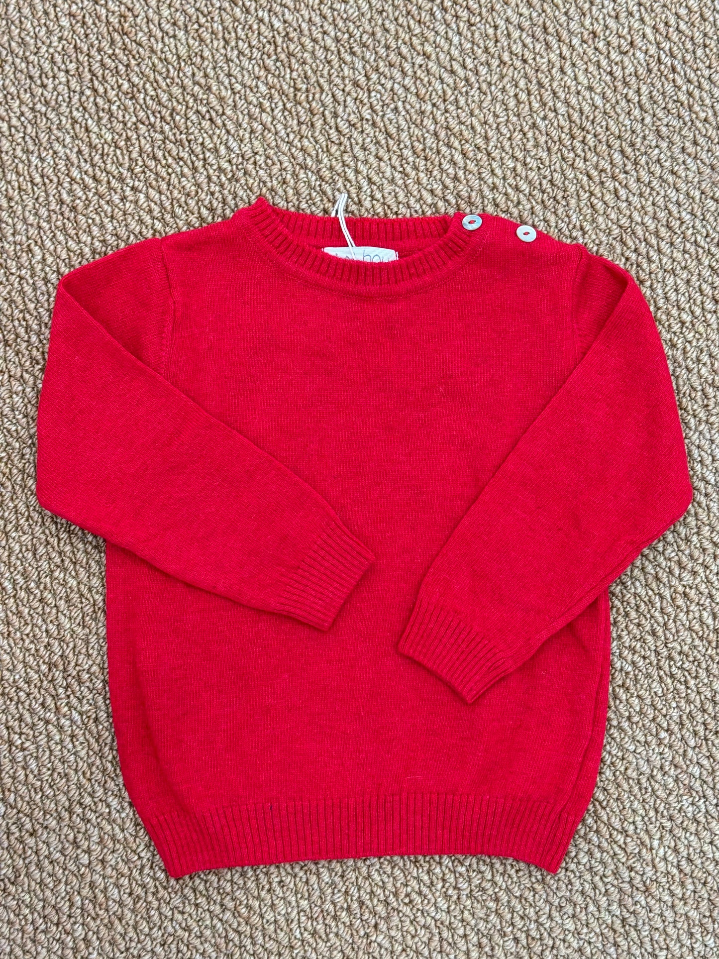 Maglione rosso in lana