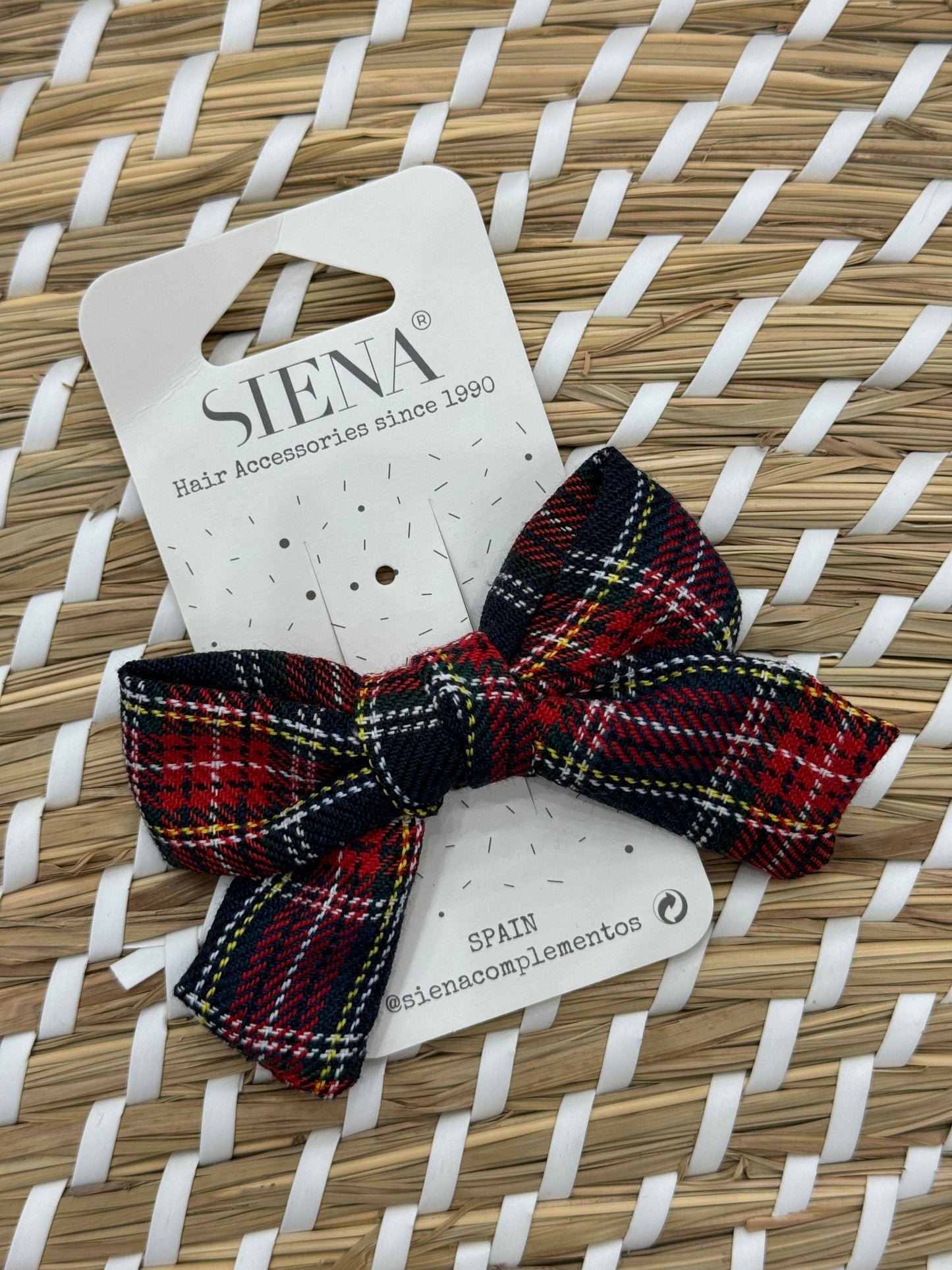 Molletta per capelli tartan