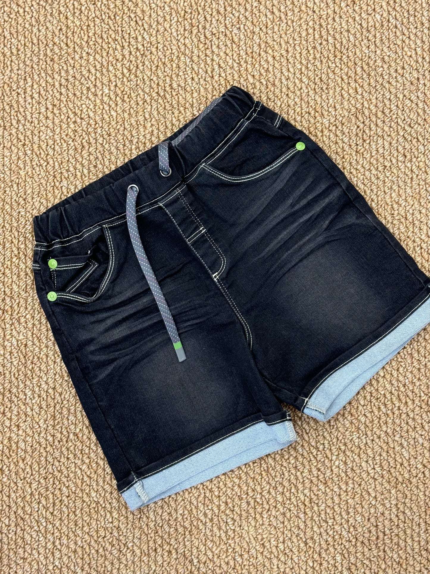 Pantaloncino denim black