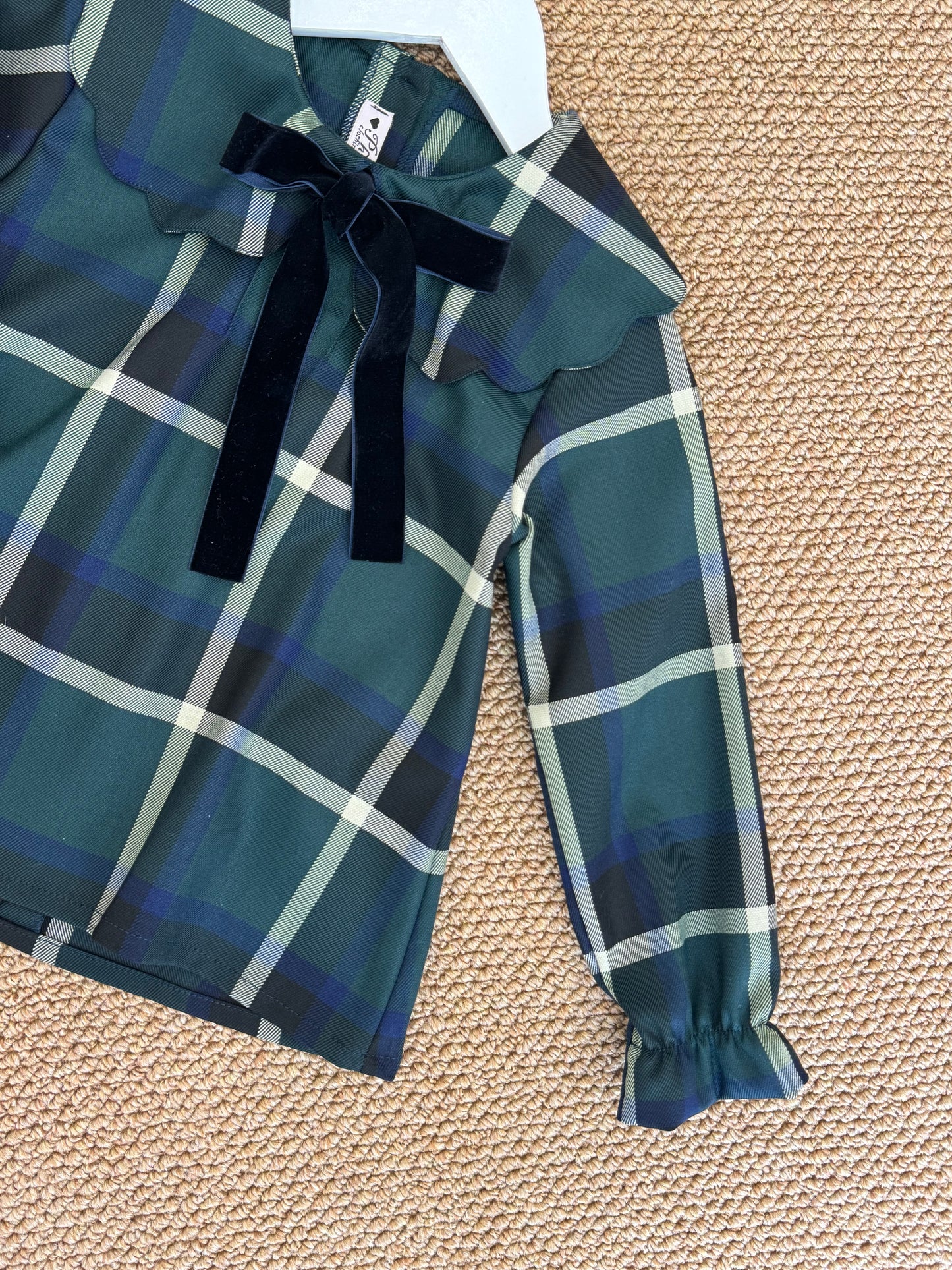 Blusa tartan verde/blu