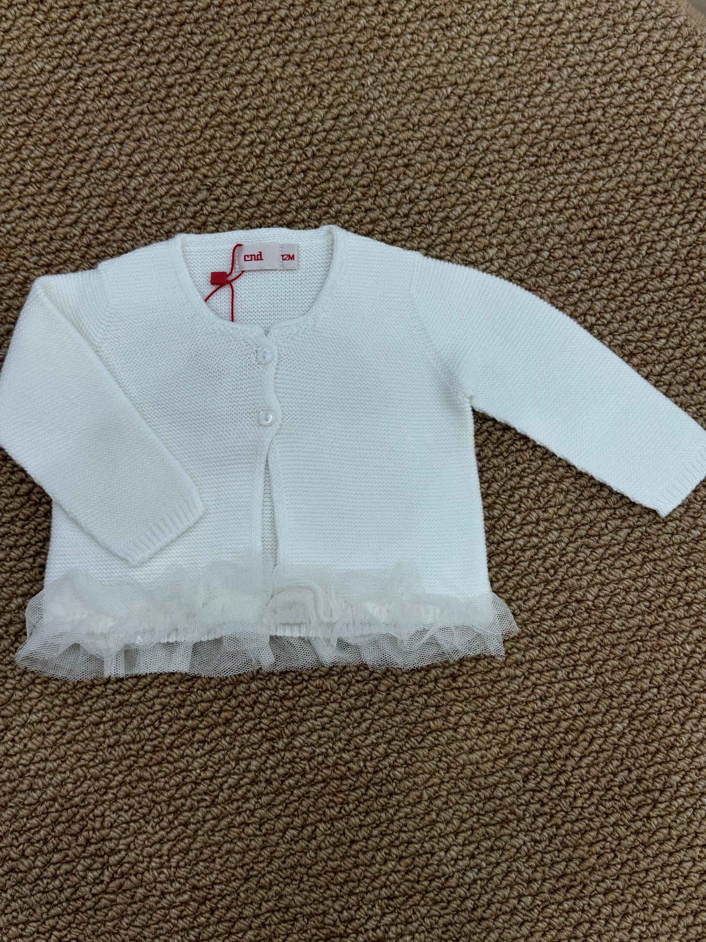 Cardigan con tulle condor