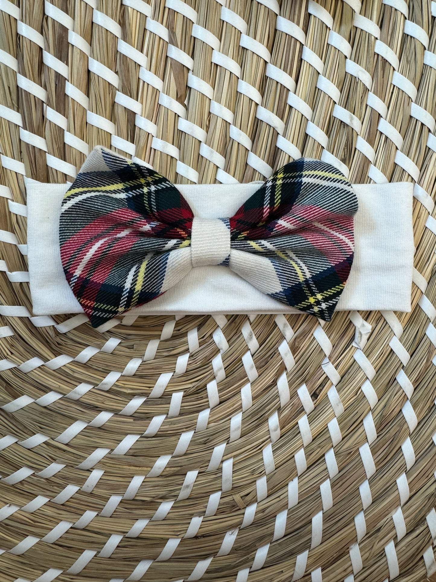 Fascia per capelli tartan