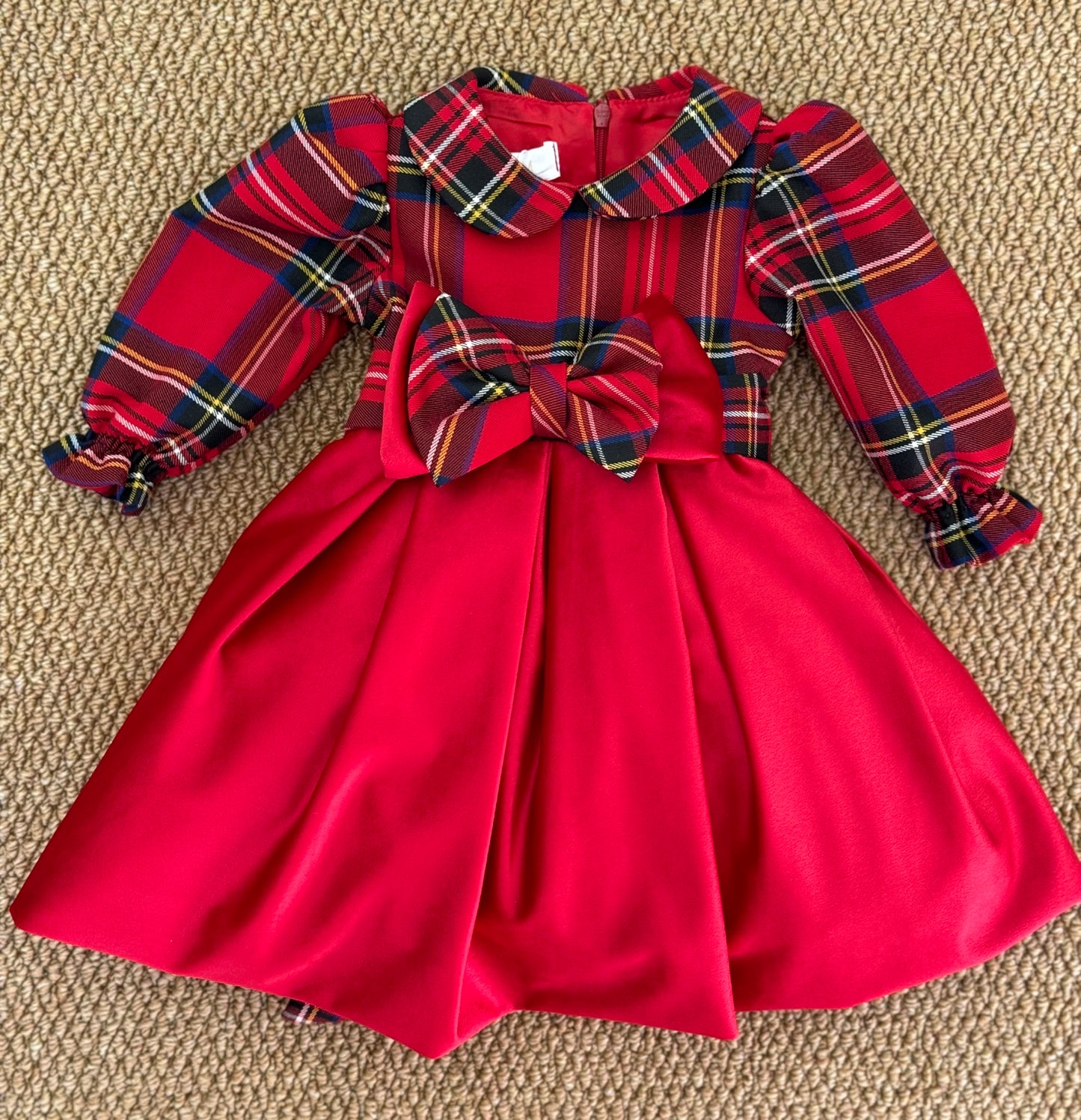 Abito noel tartan e red velvet
