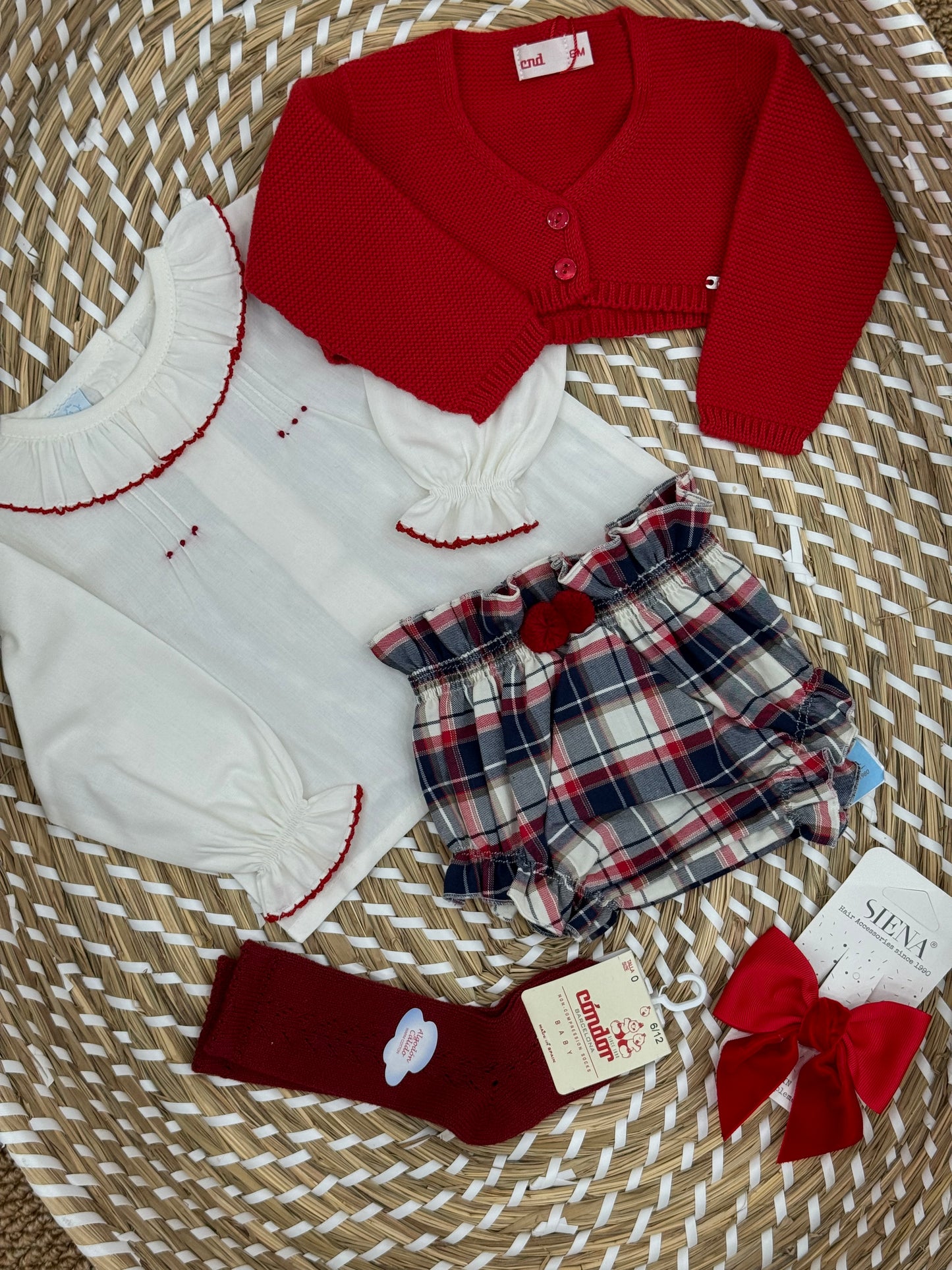 Completo blu tartan