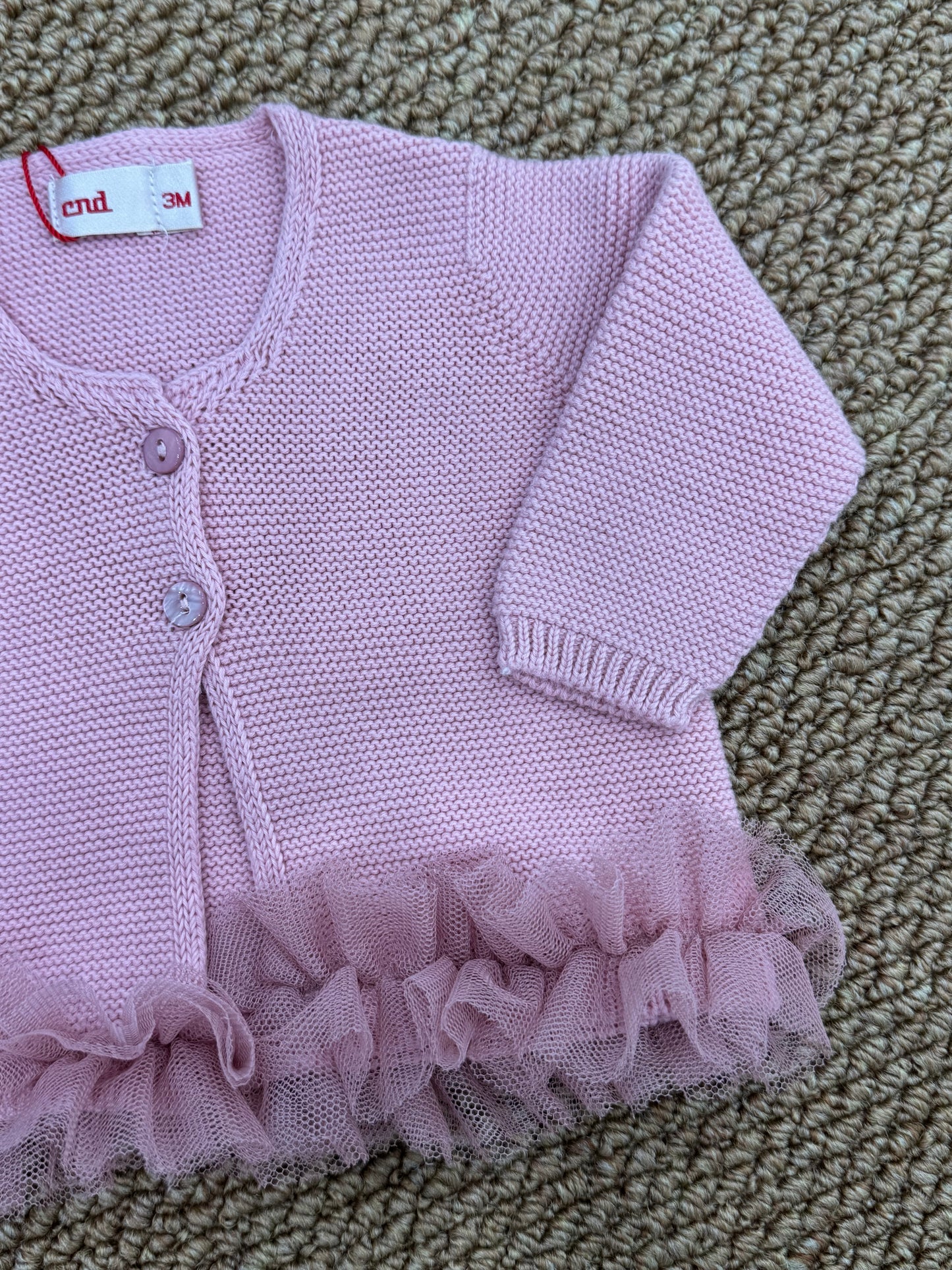Cardigan con tulle condor