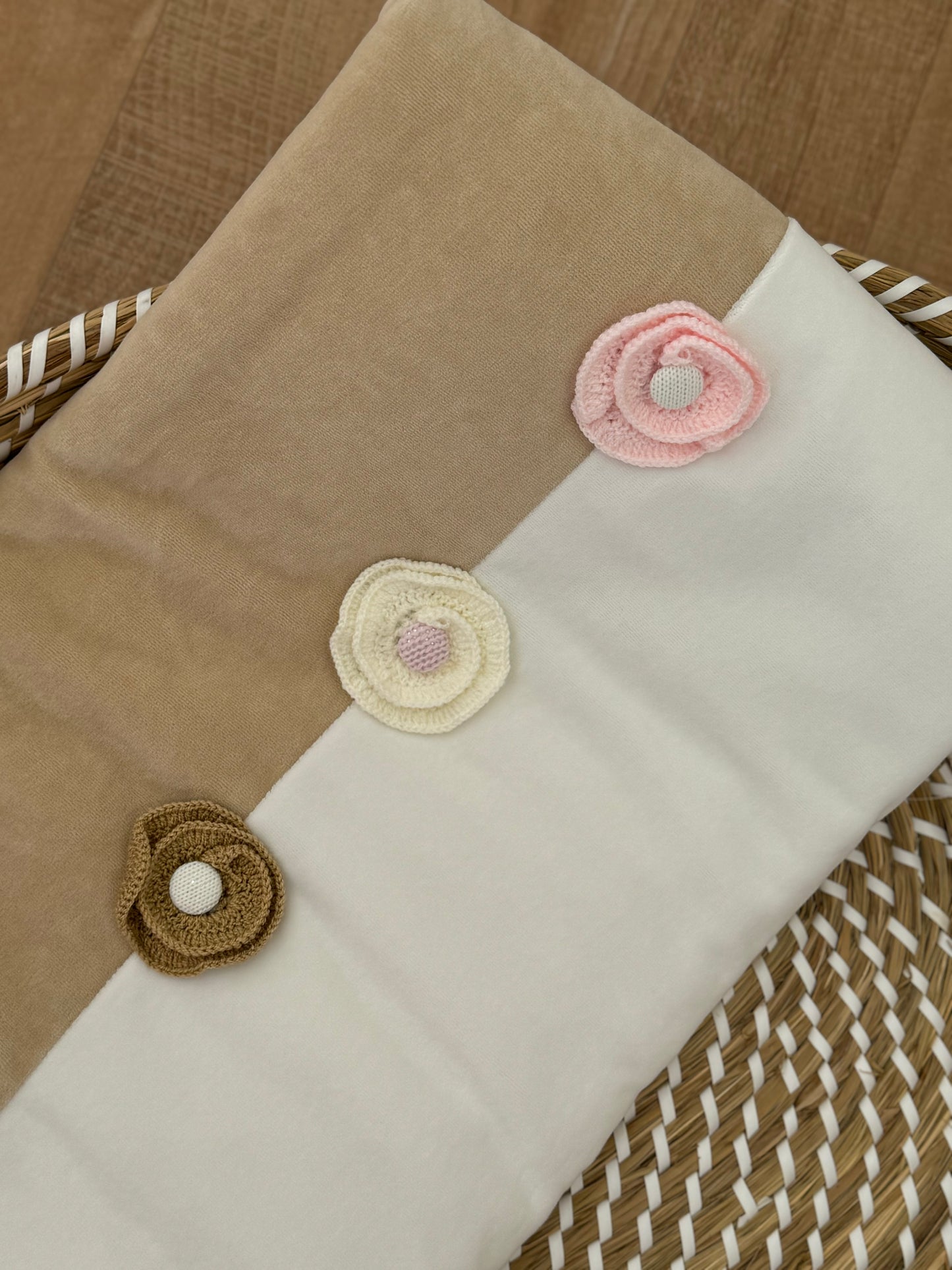 Coperta rose uncinetto