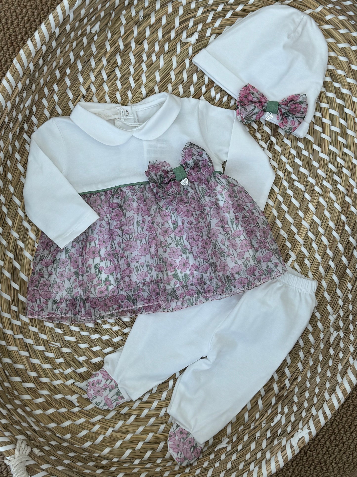 Completo clinico violetta con cappellino