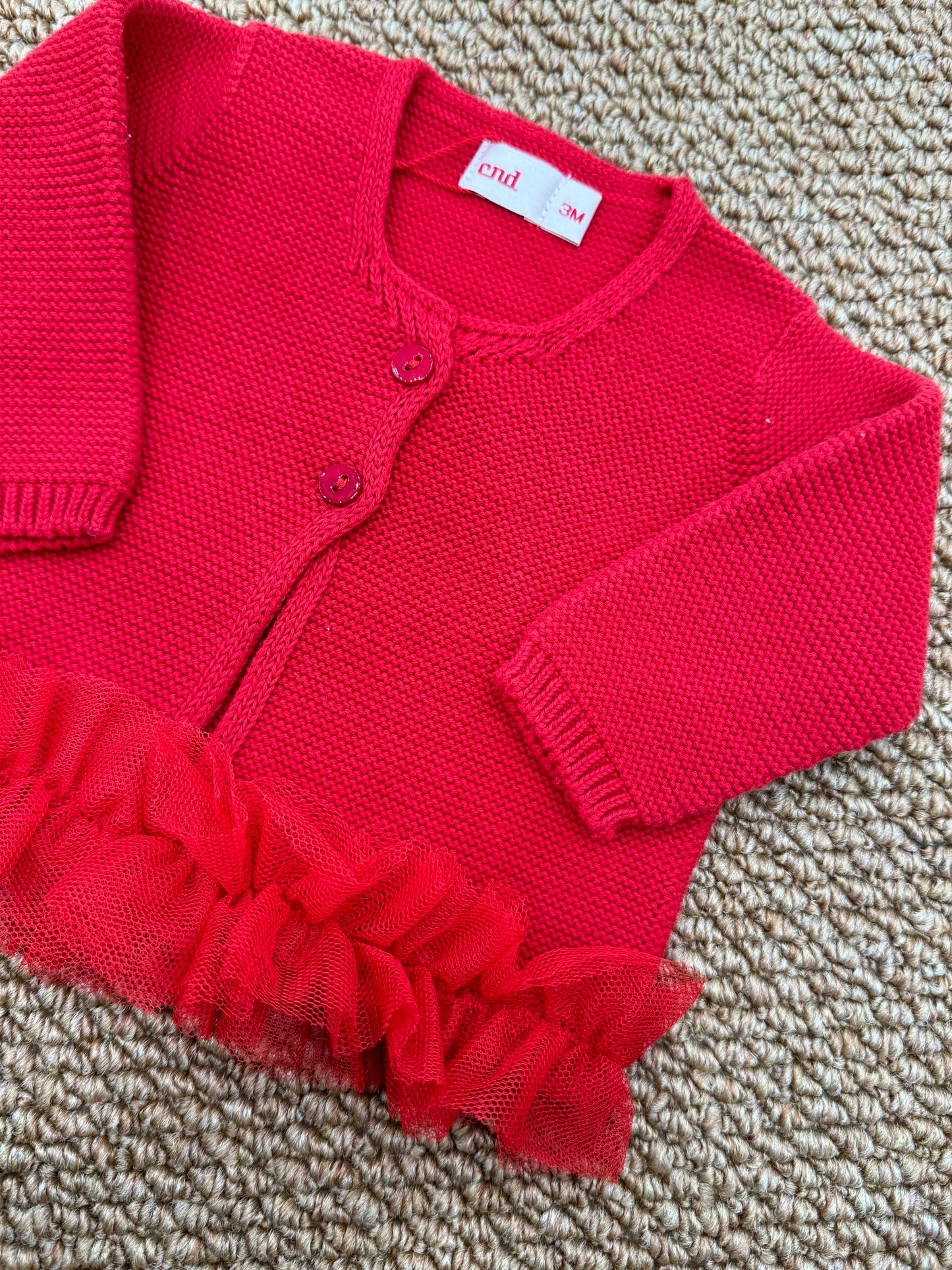 Cardigan con tulle condor
