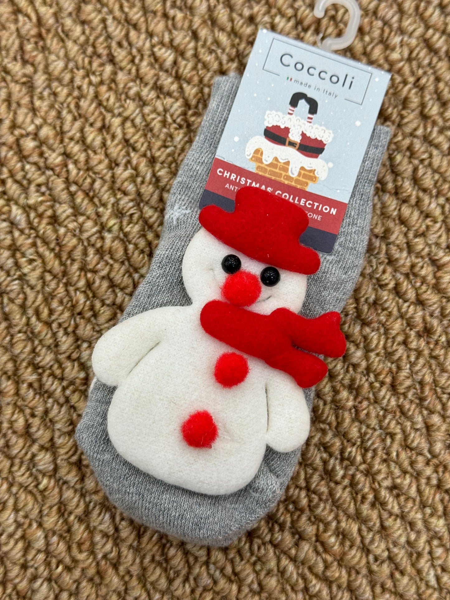 Calzini antiscivolo pupazzo di neve