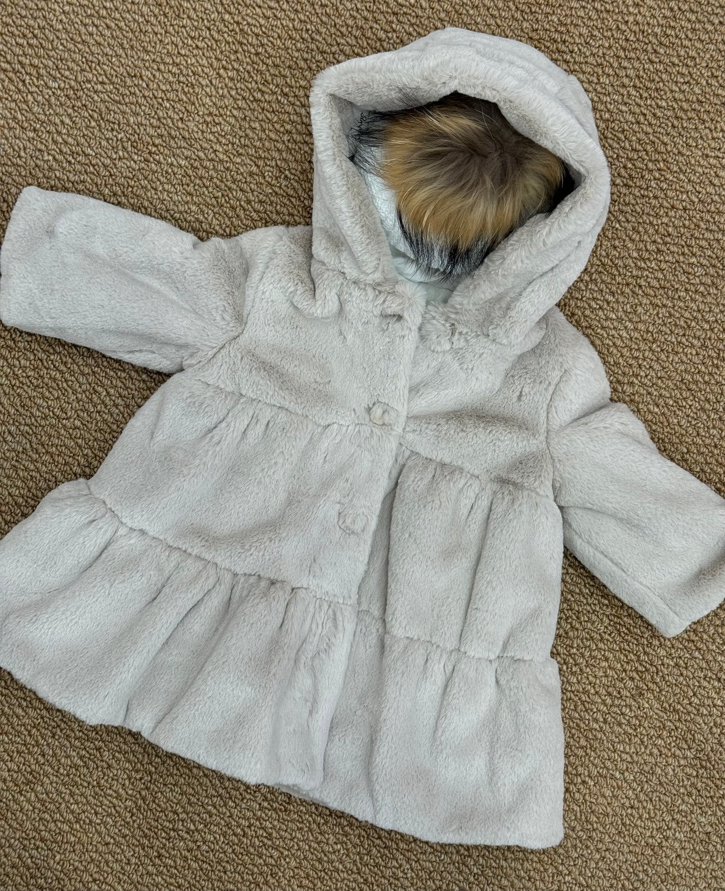 Cappotto eco pelliccia