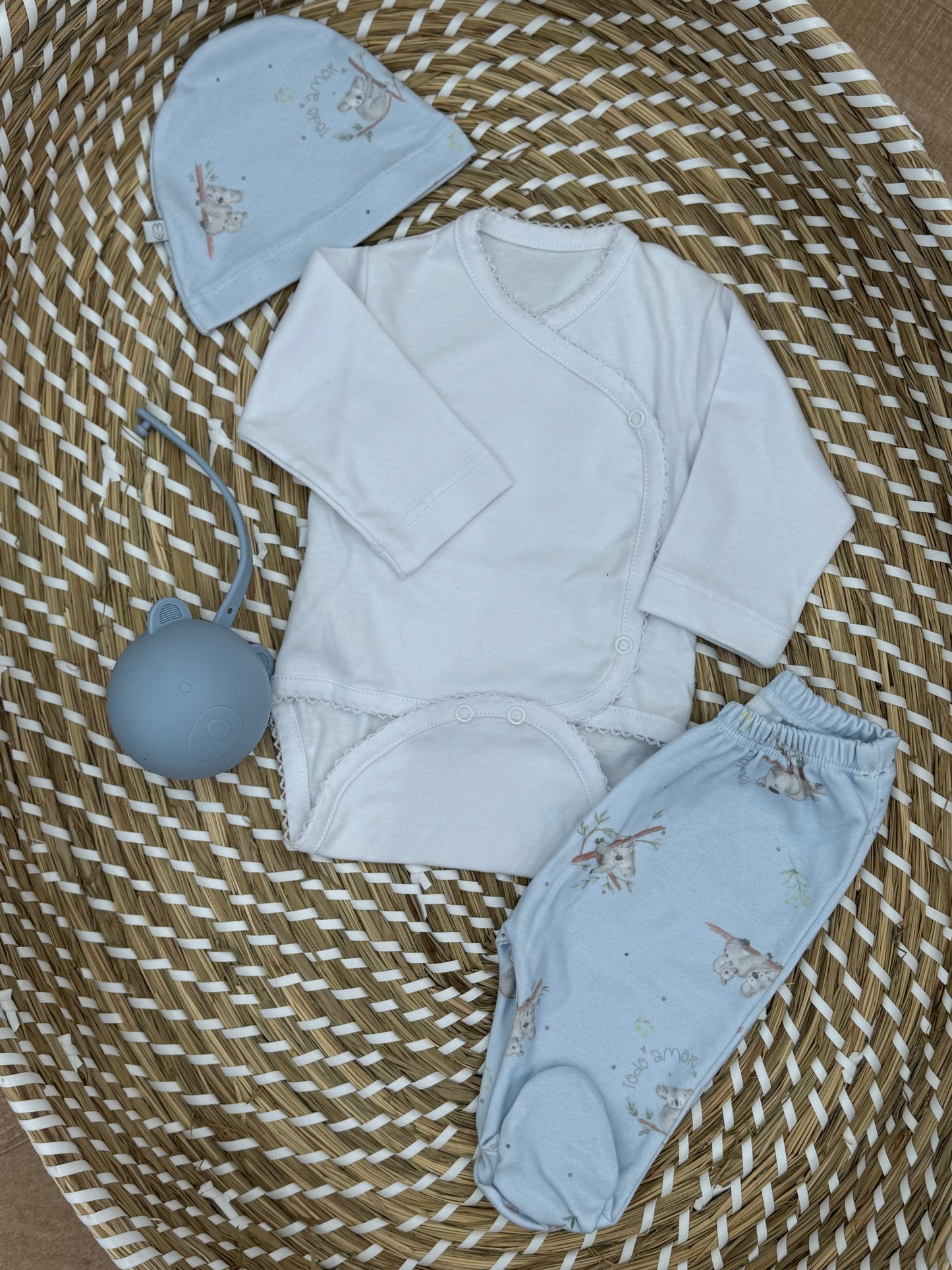 Completo 3 pezzi new Born cotone interlock