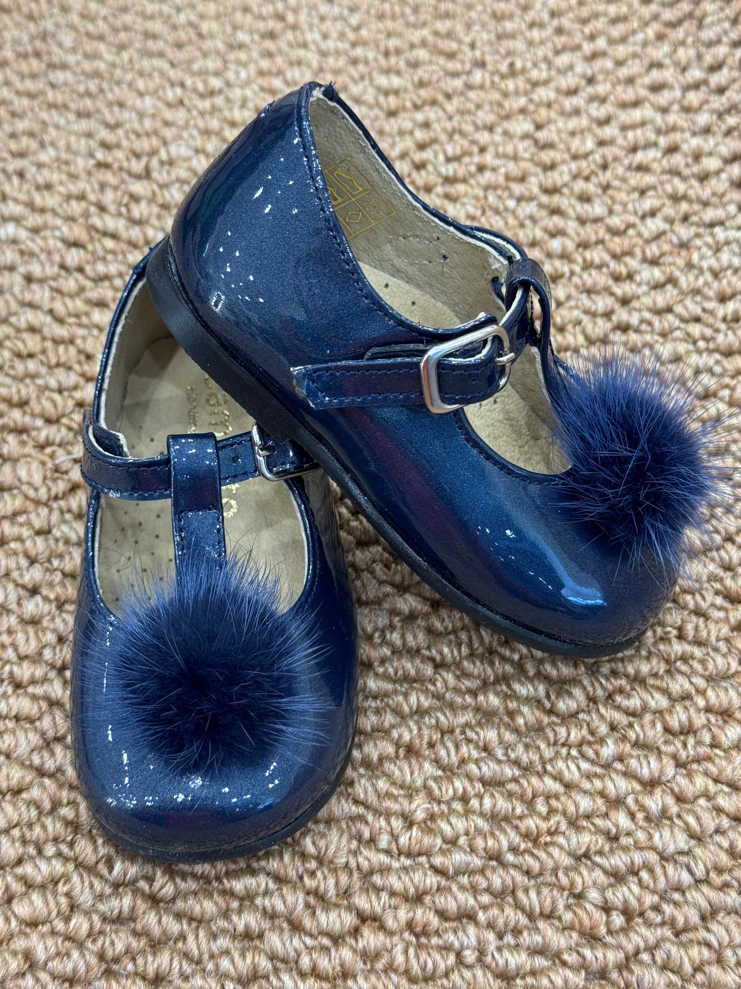 Ballerina Pompon Blu Cobalto