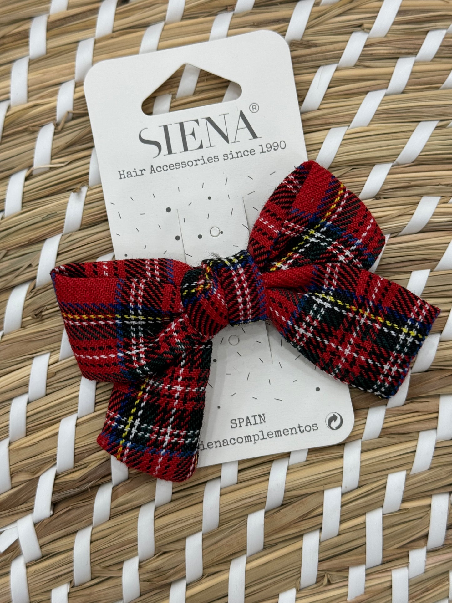 Molletta per capelli tartan