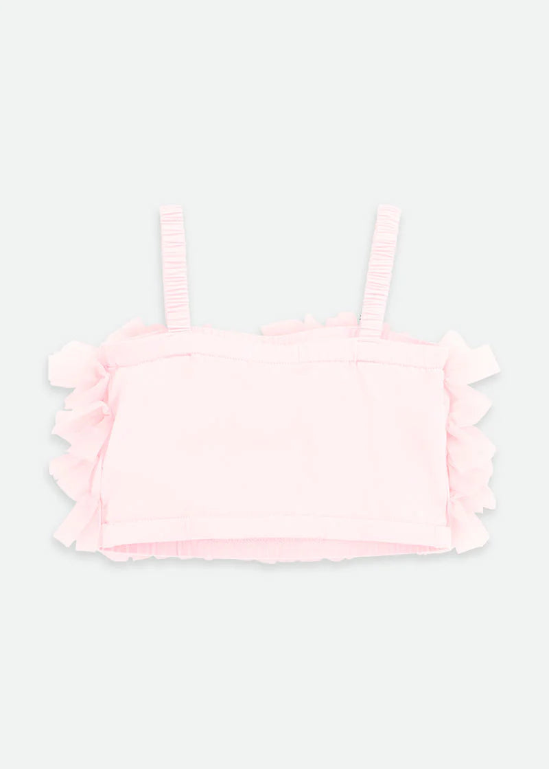 Top Aliki Tulle Ruffle Fairy Pink