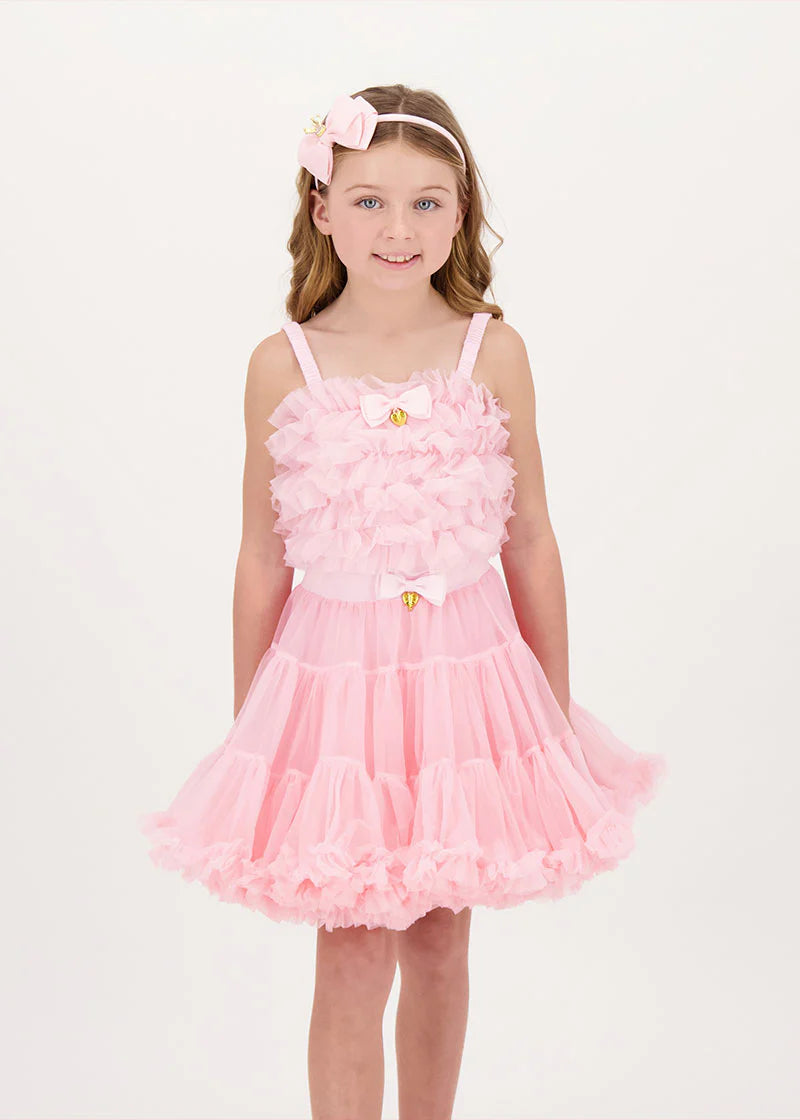 Top Aliki Tulle Ruffle Fairy Pink