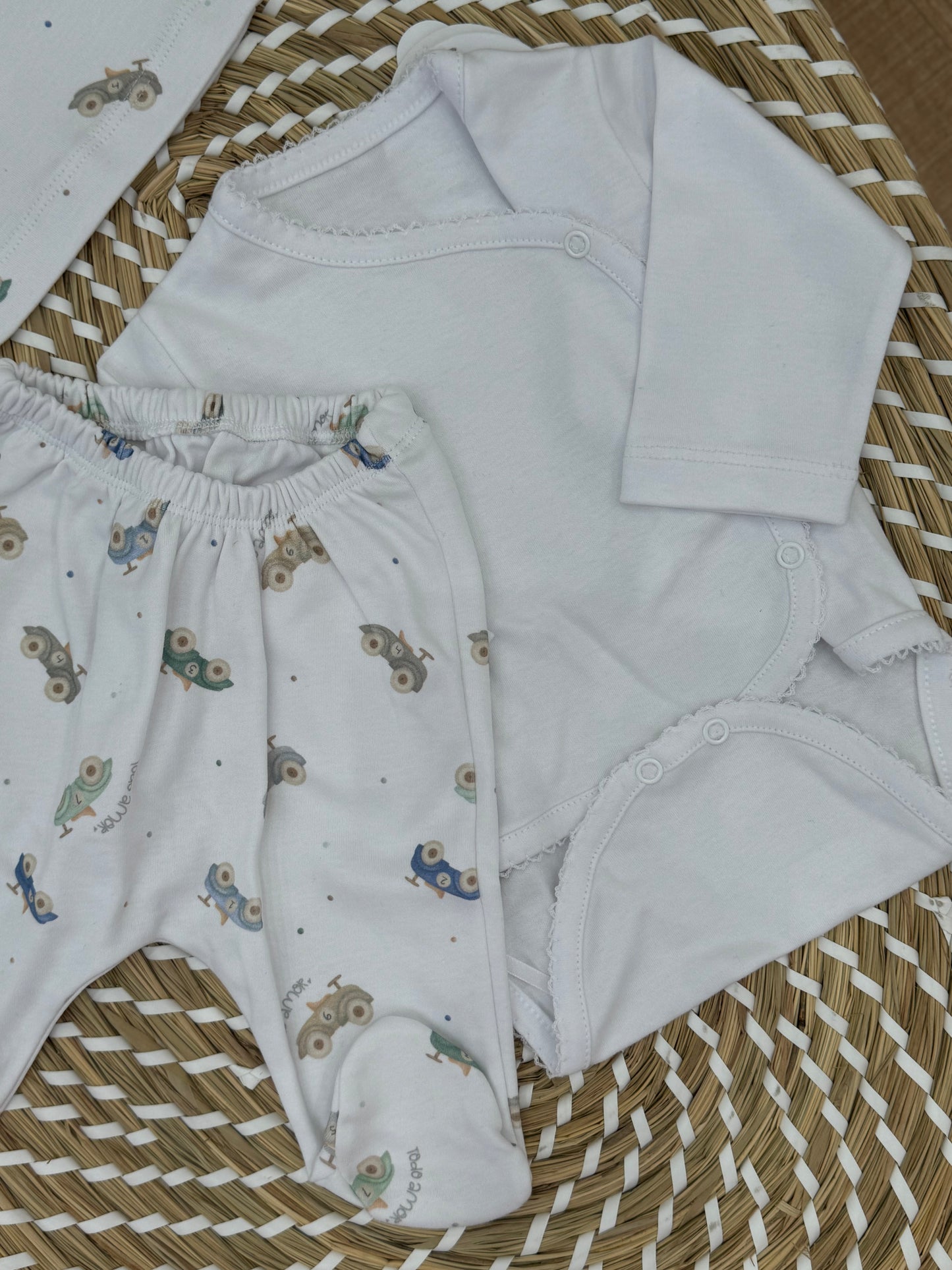 Completo 3 pezzi new Born cotone interlock
