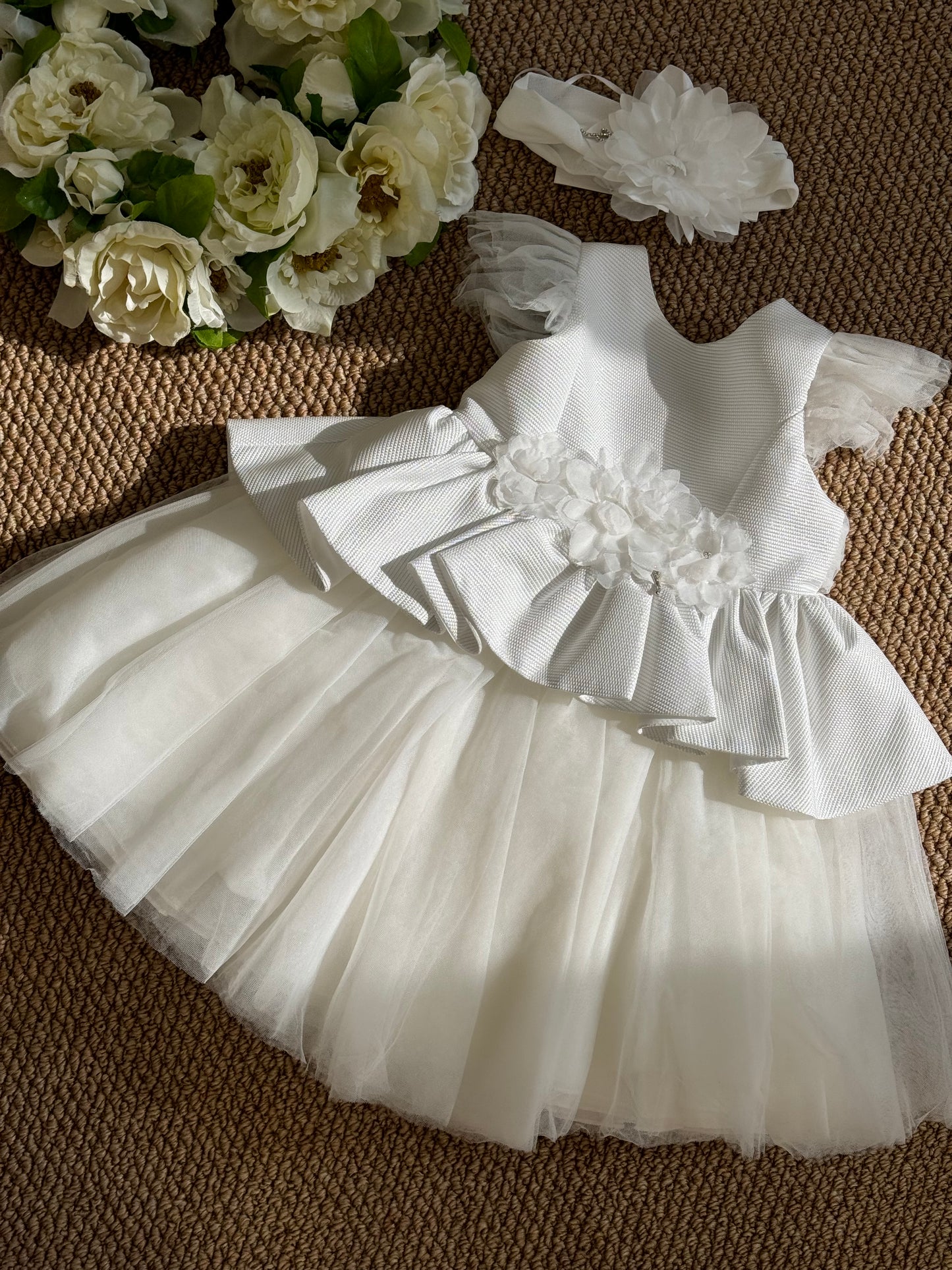 Abito Camilla Con Fascia in Tulle