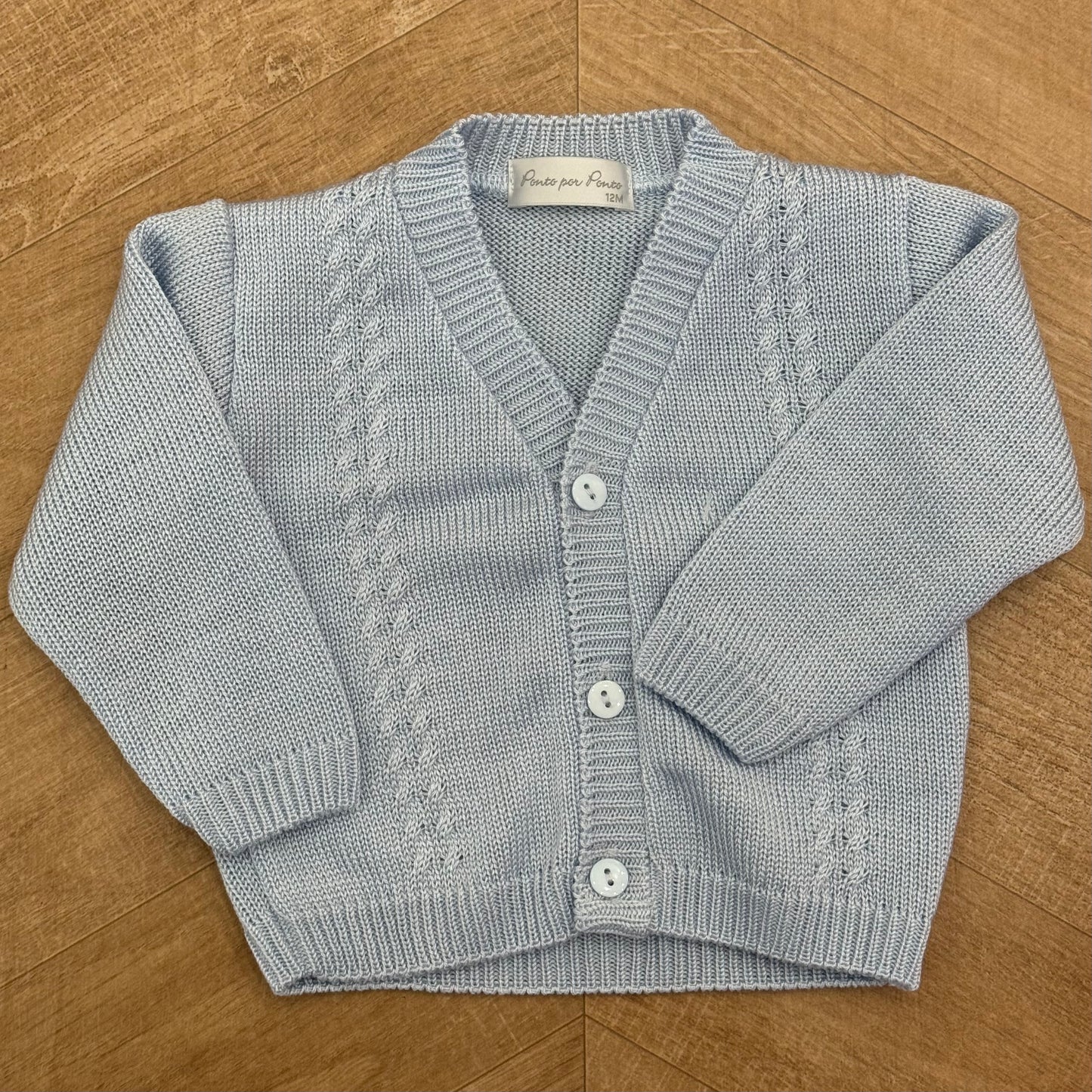 Cardigan filo treccia