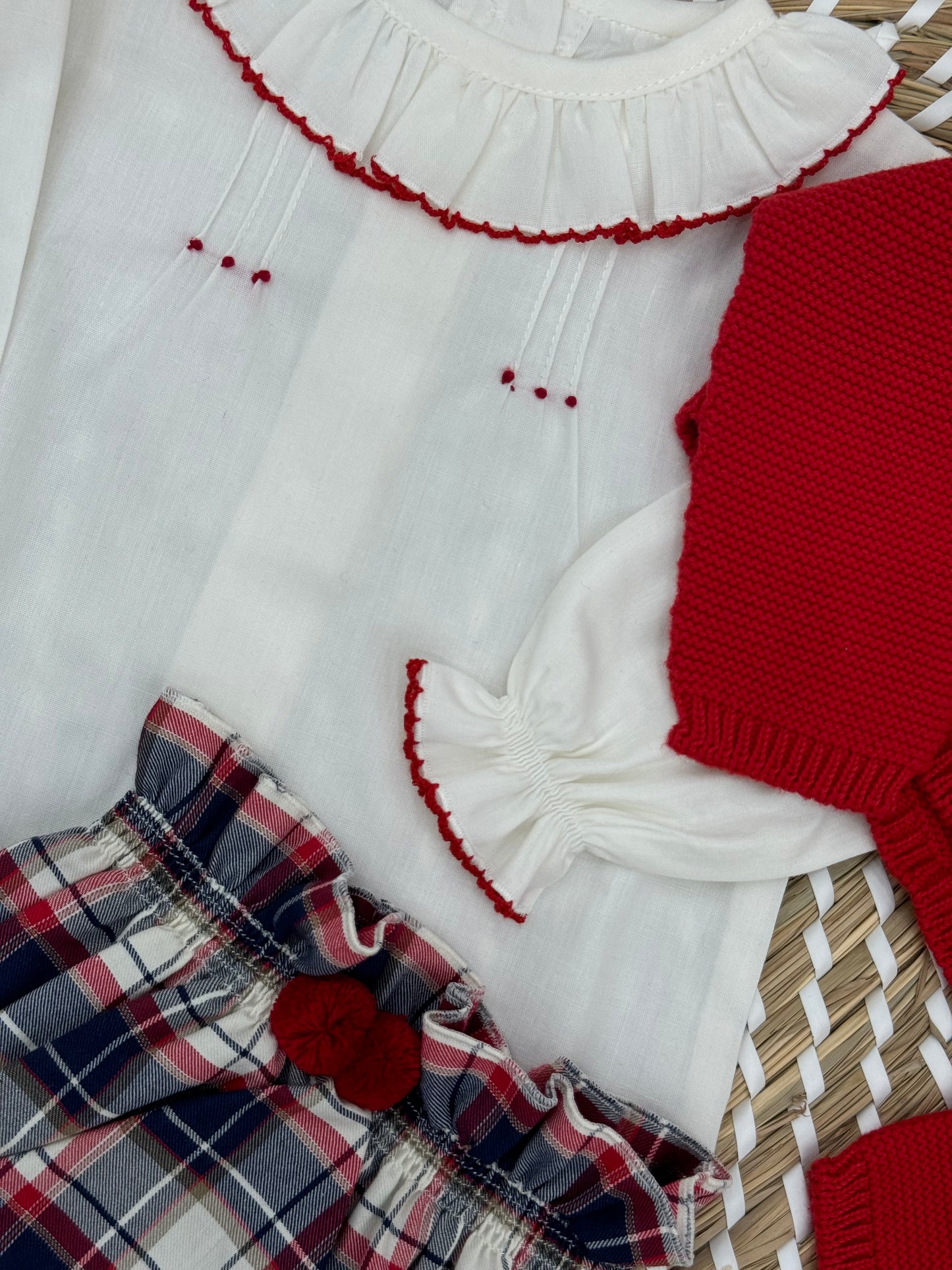 Completo blu tartan