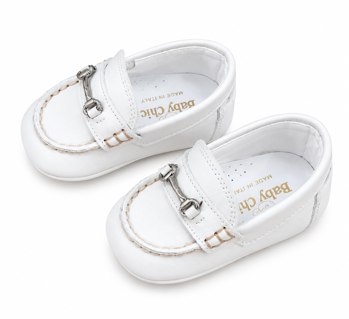 Mocassino culla Baby Royal panna 972/10