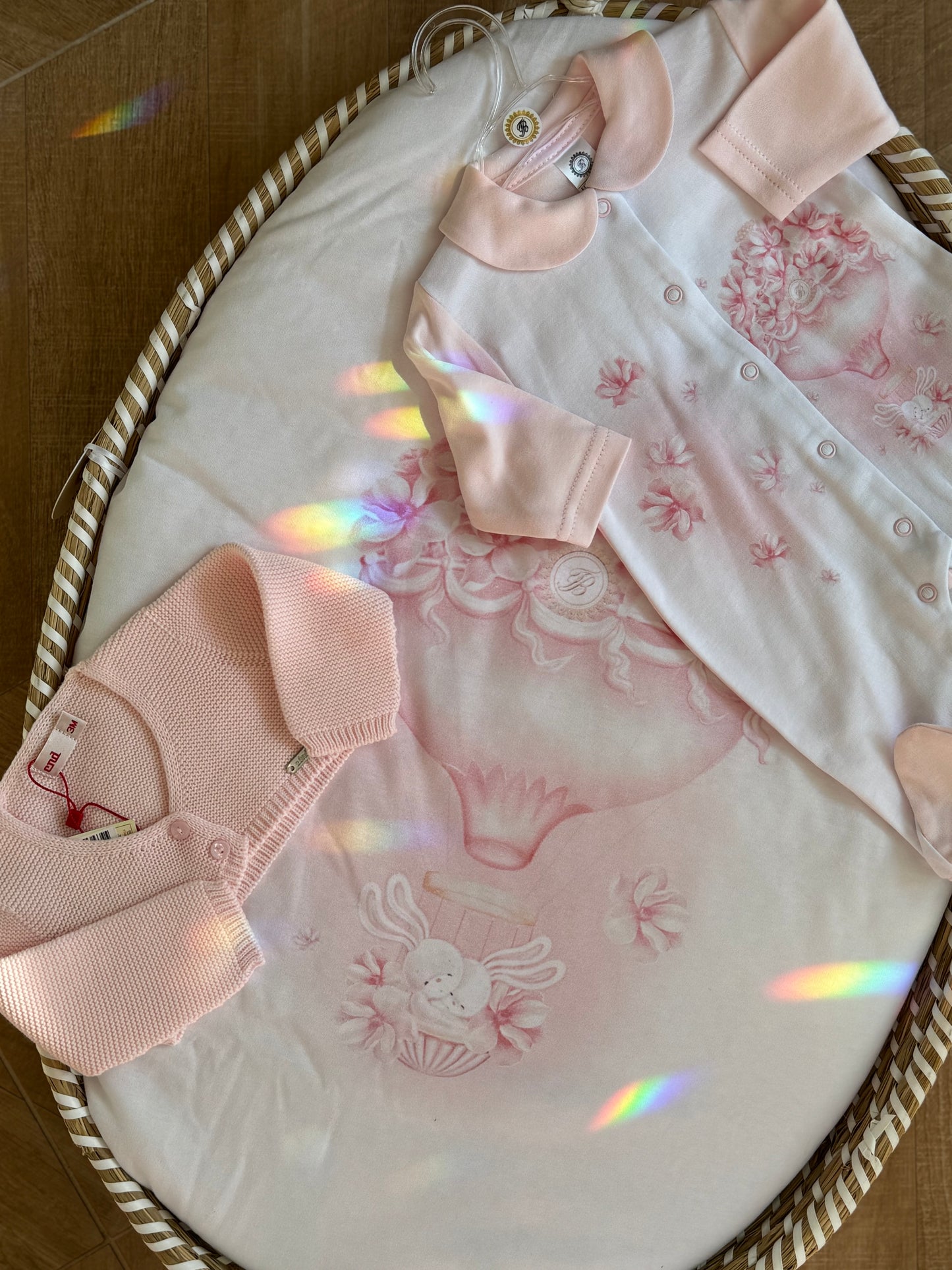 Tutina mongolfiera pink