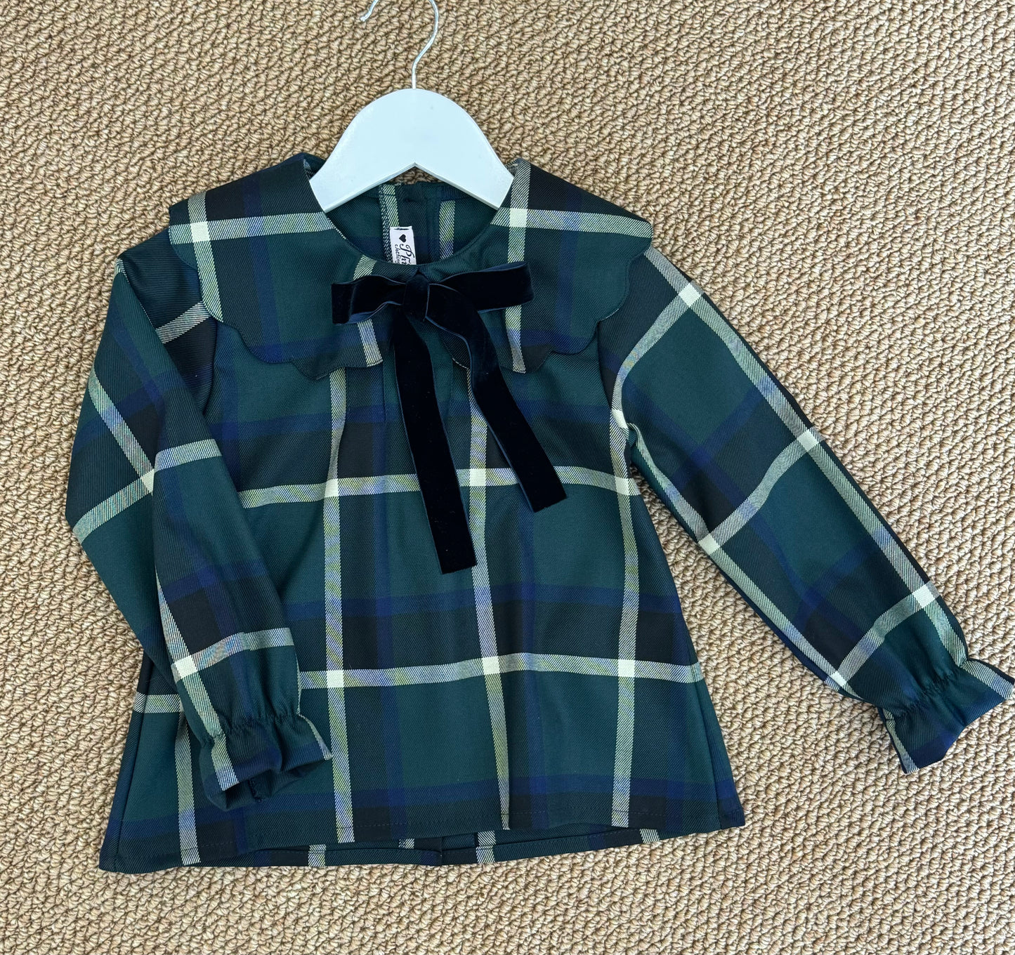Blusa tartan verde/blu