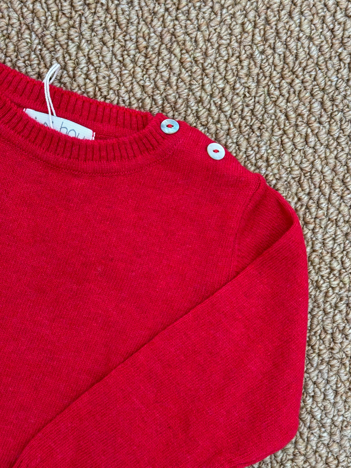 Maglione rosso in lana