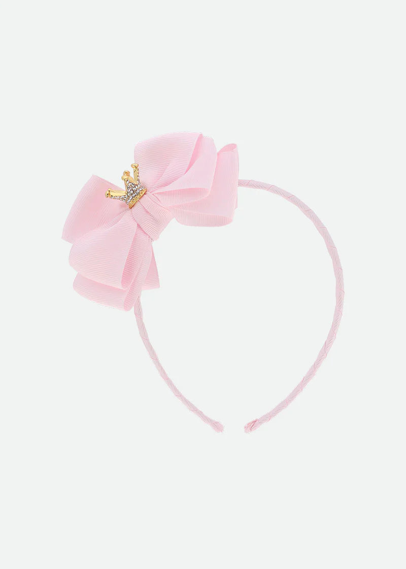 Cerchietto corona fata rosa